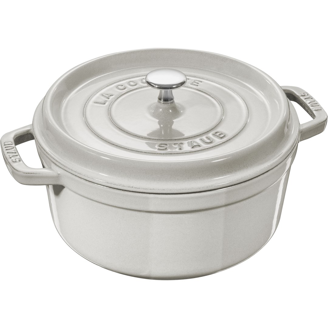 cps-ede38d07637af418df6447ee97f63444-2026-02-28-15-16-16 Staub Round Cast Iron Pot - 2.2 ltr White Truffle - imagine 1