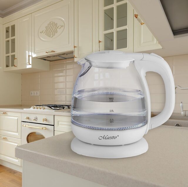 MAESTRO MR-055 electric kettle 1 L 1100 W (MR-055-WHITE) White - imagine 4