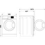 Whirlpool FFB 8458 BV EE washing machine Front-load 8 kg 1400 RPM White - imagine 2
