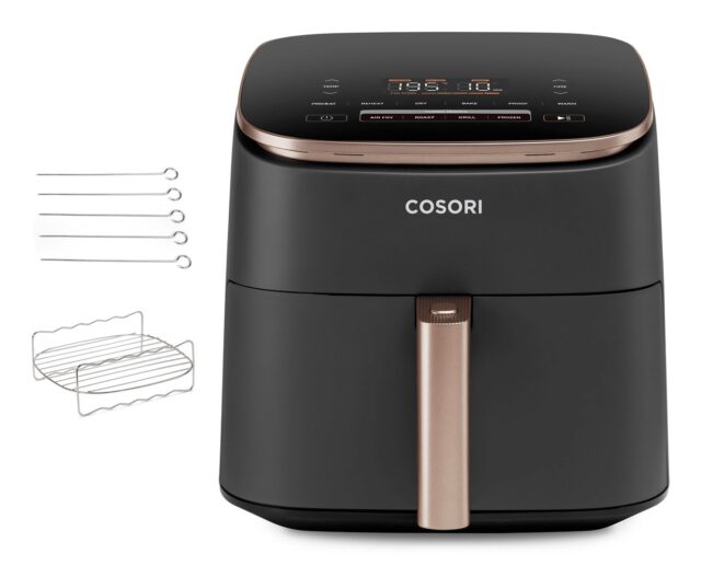 Cosori Turbo Blaze Chef Edition Single 6 L Stand-alone 1725 W Hot air fryer Black  Pink gold - imagine 3