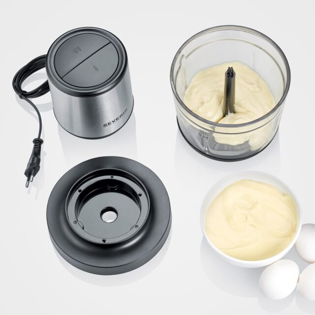 Severin KM 3867 electric food chopper 1 L 400 W Black  Silver  Transparent - imagine 8