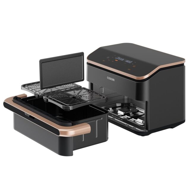 Cosori Dual Blaze TwinFry Air Fryer Hot air fryer 10 litres Black - imagine 2