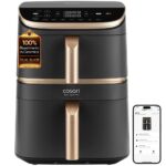 Cosori Turbo Tower Pro Smart Single 10.8 L Stand-alone 2630 W Hot air fryer Black  Gold