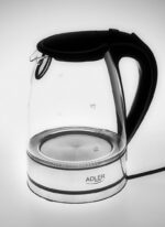 Adler AD 1225 electric kettle 1.7 L Black Stainless steel Transparent 2200 W - imagine 3