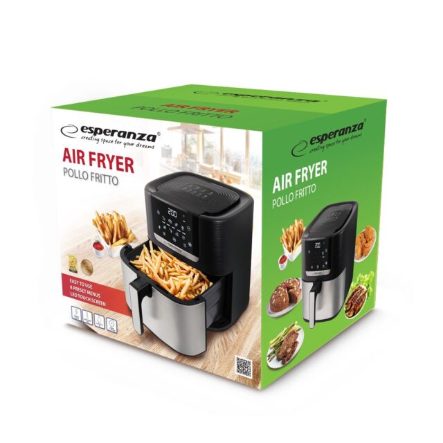 Esperanza EKA004 Non-fat fryer 8L  1700W Inox - imagine 3