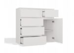 MALWA 1D5S WHITE CHEST OF DRAWERS - imagine 2