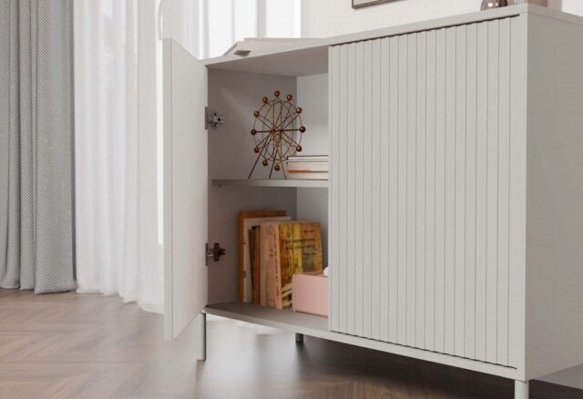 KAMARO 2D SLIM chest of drawers  cashmere colour - imagine 8