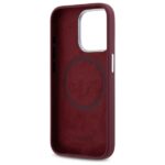 Lacoste LCHMP15XSMAR iPhone 15 Pro Max 6.7" bordeaux hardcase Silicone Croco Logo MagSafe - imagine 7