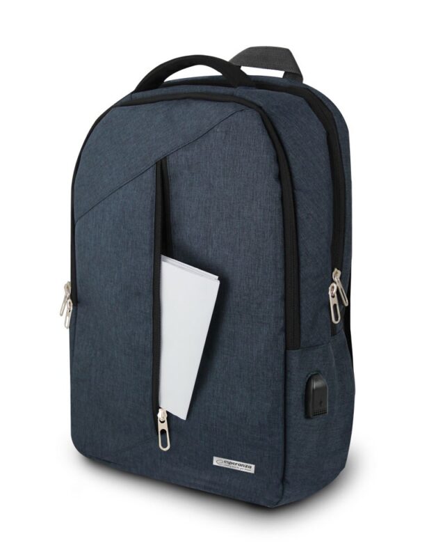 Esperanza ET196 Laptop Backpack 15.6'' Blue - imagine 6
