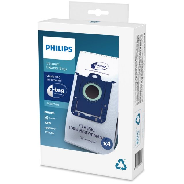 Philips s-bag 4 x dust bags Vacuum cleaner bags - imagine 2