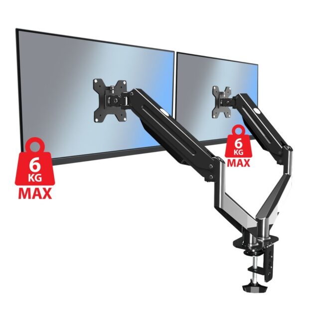 Esperanza ERW020 monitor mount / stand 68.6 cm (27 ) Desk Black - imagine 10