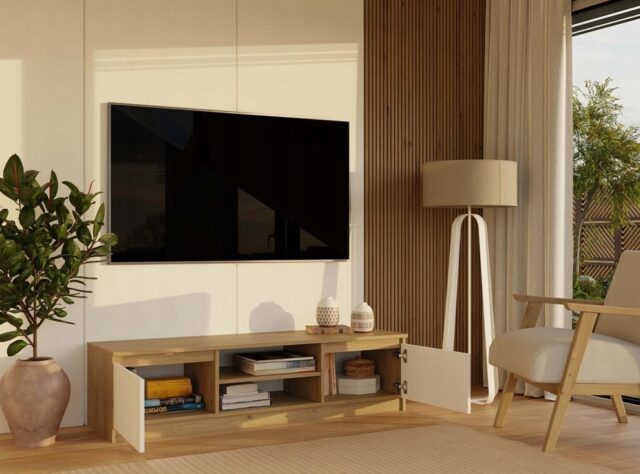 RTV 140 MALWA OAK ARTISAN/WHITE - imagine 10