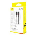 Baseus Dura Type C fast charging cable for iP 20 W 2 m Black  Red - imagine 6