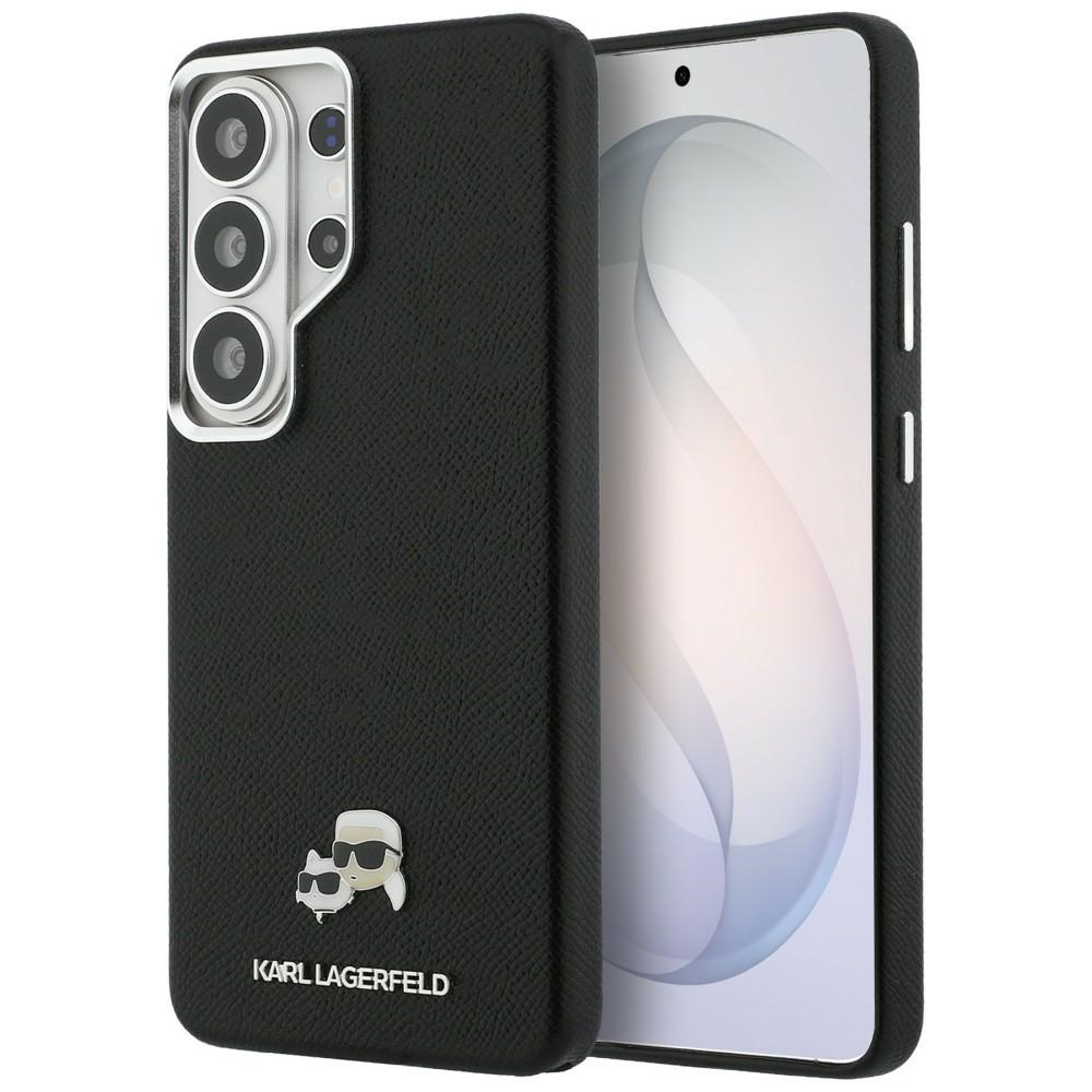 cps-031fde240d7fecdc714f1e0f13584e38-2026-03-25-14-25-24 Karl Lagerfeld Grained PU Leather K&CH Heads Magnetic Zadní Kryt pro Samsung Galaxy S26 Ultra Black - imagine 1
