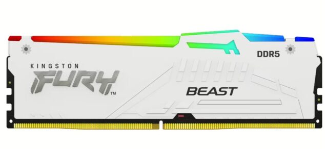 Kingston Technology FURY Beast 16GB 6000MT/s DDR5 CL36 DIMM White RGB EXPO - imagine 9
