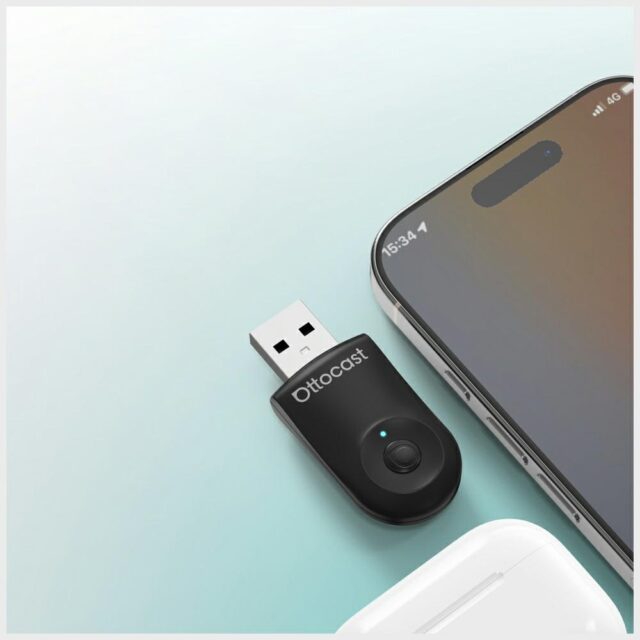 Car transmitter Ottocast CA505-T Mini Bluetooth black - imagine 5