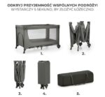 KinderKraft travel cot JOY 2 DARK GREY - imagine 3