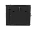 TWO-SECTION WALL-HUNG RACK CABINET 19  9U 600X600 BLACK LANBERG (FLAT PACK) - imagine 2