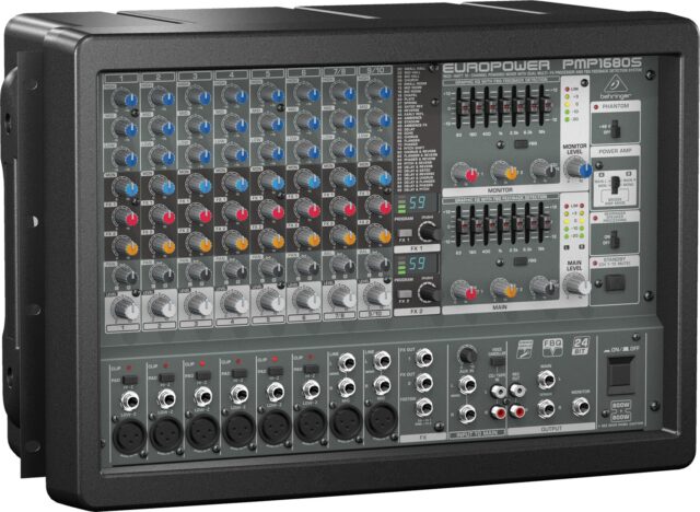 Behringer PMP1680S audio mixer 10 channels 10 - 200000 Hz Black - imagine 3