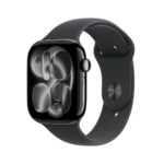 Apple Watch S11 Aluminium Cellular 46mm Diamantschwarz (Sportarmband schwarz) M/L