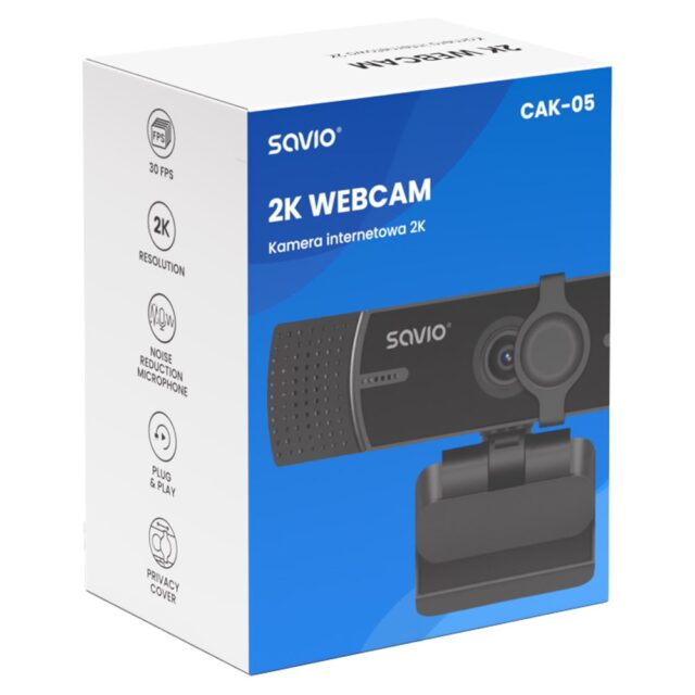 Savio 2K Webcam CAK-05 - imagine 5