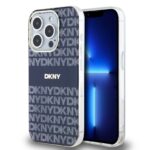 DKNY PC/TPU Repeat Pattern Tonal Stripe Magsafe Zadní Kryt pro iPhone 13 Pro Blue
