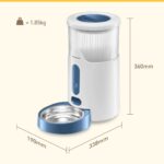Panasonic CP-JNF01CW dog/cat feeder/waterer Plastic  Stainless steel White Universal Automatic pet feeder - imagine 10