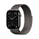 Apple Watch Series 11 GPS + Cellular 46mm Slate Titanium Case with Slate Milanese Loop - M/L
