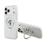 Karl Lagerfeld Ringstand Karl and Choupette MagSafe Zadní Kryt pro iPhone 17 Pro Max White