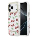 Guess IML Glitter Cherry MagSafe Zadní Kryt pro iPhone 17 Pro