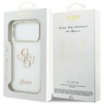 Etui Guess IML 4G Script Metal do iPhone  17 Pro biały - imagine 8