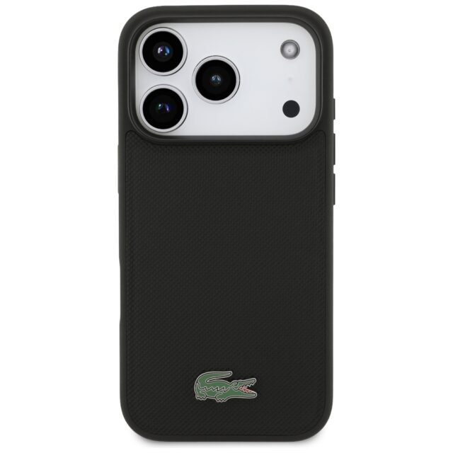 Lacoste Petit Pique Lacquer Logo MagSafe Case for iPhone 17 Pro Black - imagine 3