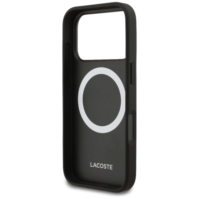 Lacoste Petit Pique Lacquer Logo MagSafe Case for iPhone 17 Pro Black - imagine 7