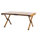 Folding camping garden table DREVO 90cm - imagine 4