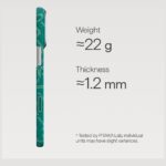 Etui PITAKA Ultra-Slim Monogram MagSafe   do iPhone 17 Pro złoto zielony - imagine 4