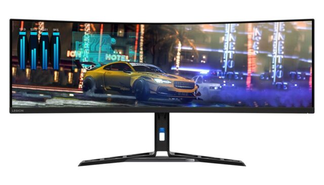 Lenovo Legion R45w-30 computer monitor 113 cm (44.5 ) 5120 x 1440 pixels DQHD LED Black - imagine 3