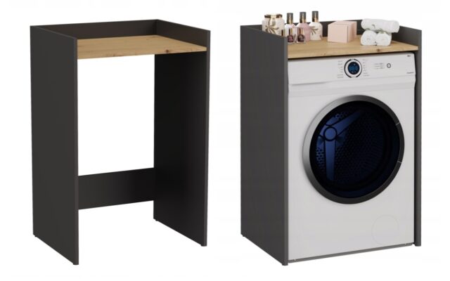POLA NP ANTHRACITE/ARTISAN WASHING MACHINE CABINET - imagine 3
