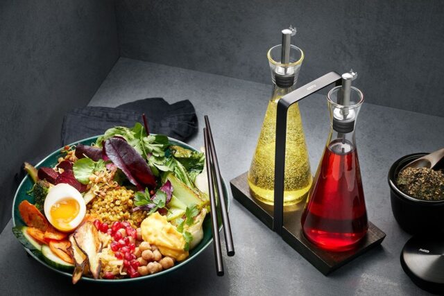 GEFU X-PLOSION oil/vinegar dispenser 0.25 L Glass  Silicone  Stainless steel Transparent - imagine 2