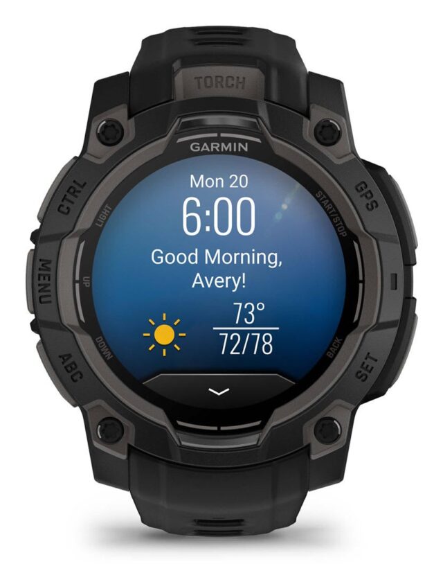 Garmin Instinct 3 AMOLED 3.05 cm (1.2 ) 45 mm Digital 390 x 390 pixels Touchscreen Black GPS (satellite) - imagine 10