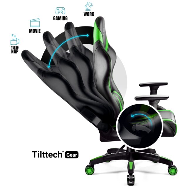 Gaming chair Diablo Chairs X-Horn 2.0 Normal Size black-green - imagine 8
