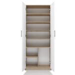 Filing cabinet OLIV 2D 74x35x180 cm  Sonoma/White