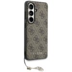 Case Guess 4G Classic Logo Charm MagSafe for Samsung Galaxy S26 brown - imagine 3