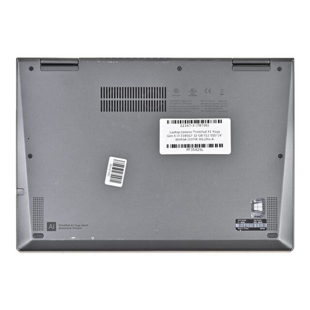 LENOVO ThinkPad  X1 Yoga Gen.6  i7-1185G7 32GB 512GB SSD 14  WUXGA(touch) Win11pro  USED US QWERTY - imagine 10