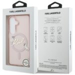 Case Karl Lagerfeld IML KC Script        MagSafe for Samsung Galaxy S26 pink - imagine 9