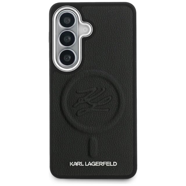 Case Karl Lagerfeld Embossed Ring        Initials MagSafe for Samsung Galaxy S26 Plus black - imagine 3