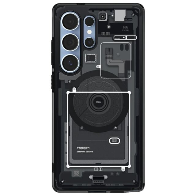 Spigen Ultra Hybrid Mag MagSafe Case for Samsung Galaxy S25 Ultra Black - imagine 2