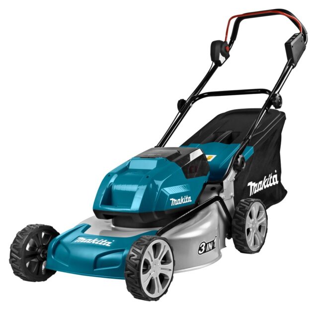 Makita DLM460PT2 lawn mower Walk behind lawn mower Battery Black  Blue  Grey - imagine 3