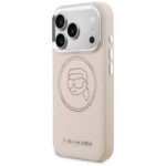 Etui Karl Lagerfeld K Head Point Logo     MagSafe do iPhone 17 Pro różowy - imagine 2