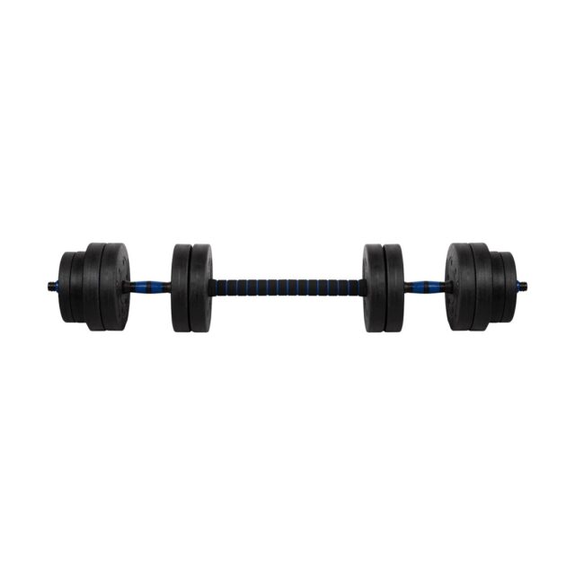 REBEL ACTIVE Adjustable bituminous dumbbell with connector 1x20kg - imagine 6