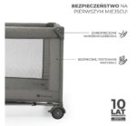 KinderKraft travel cot JOY 2 DARK GREY - imagine 5